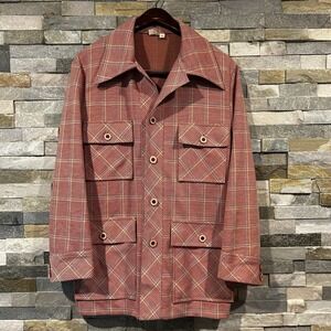 Vintage Jantzen Mackinaw Style Chore Coat 4 Pocket Plaid 50s 60s Medium